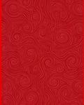 Red Abstract Swirl Pattern Rug