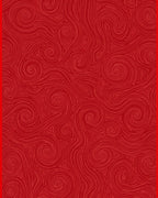 Red Abstract Swirl Pattern Rug