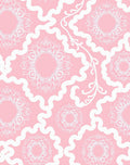 Ornate Mandala Patterned Pink Rug