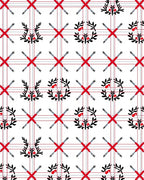 Red Cross Arrow Berry Pattern Rug