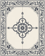 Ornate Floral Mandala Design Rug
