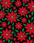 Red Floral Blooming Pattern Rug