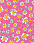 Pink Daisy Pattern Rug
