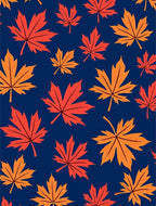 Autumn Leaves Pattern Rug