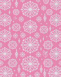 Pink Snowflake Mandala Design Rug