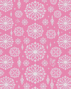 Pink Snowflake Mandala Design Rug