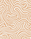 Natural Organic Swirls Cream Rug
