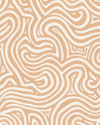 Natural Organic Swirls Cream Rug