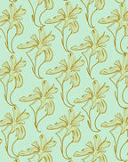 Art Nouveau Floral Pattern Rug