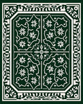 Ornate Floral Symmetrical Pattern Rug