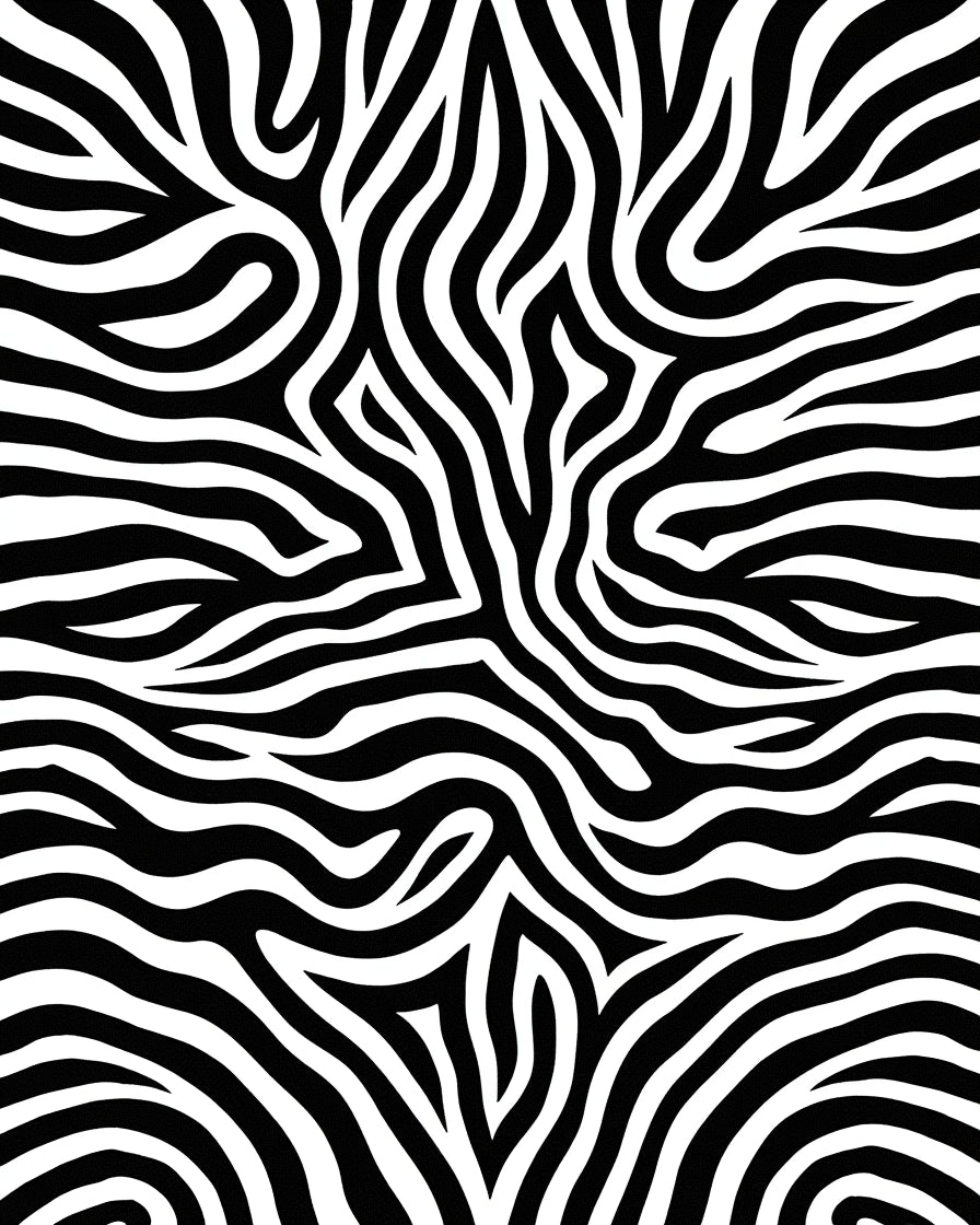 Wild Animal Print Stripes Rug