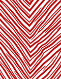 Bold Red Striped V Pattern Rug