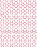Gentle Pink Geometric Mesh Pattern Rug