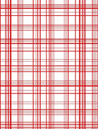 Classic Red Tartan Grid Pattern Rug