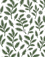 Forest Botanical Pattern Rug