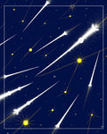 Celestial Shooting Stars Graphic Design Rug
