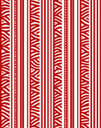 Red White Vertical Stripe Abstract Rug