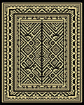 Bold Geometric Patterned Art Deco Rug
