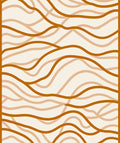 Sandy Dune Abstract Wavy Lines Rug