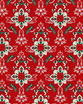 Elegant Red Floral Pattern Rug