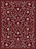 Damask Floral Vine Pattern Rug