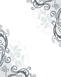 Elegant Swirls Floral Pattern Rug