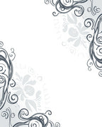 Elegant Swirls Floral Pattern Rug