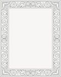 Ornate Scrollwork Classic Border Design Rug
