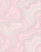 Soft Pink Marble Swirl Pattern Rug
