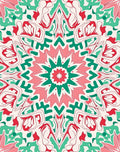 Festive Abstract Mandala Pattern Design Rug