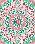 Festive Abstract Mandala Pattern Design Rug