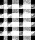 Classic Black White Buffalo Check Rug
