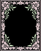 Elegant Floral Scroll Pattern Rug