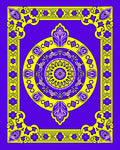 Vibrant Geometric Mandala Pattern Rug
