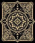Ornate Floral Mandala Medallion Design Rug