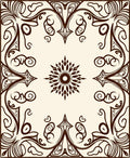 Ornate Scrollwork Symmetry Rug