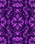 Ornate Pink Floral Damask Pattern Rug