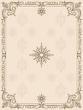 Ornate Scrollwork Repeating Floral Pattern Rug