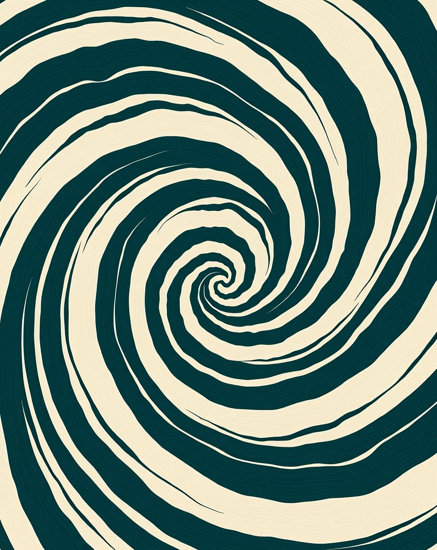 Drawn Swirl Abstract Pattern Rug