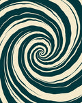 Drawn Swirl Abstract Pattern Rug