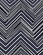 Bold Blue White Geometric Stripe Rug