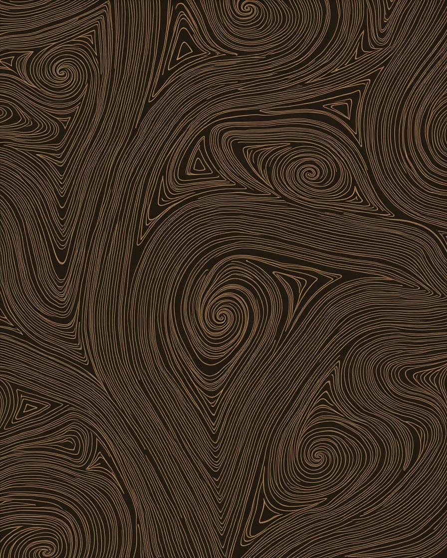 Organic Swirl Triangle Pattern Design Rug