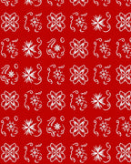 White Floral Snowflake Pattern Rug