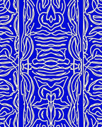 Bold Abstract Linear Organic Pattern Rug