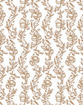 Botanical Vine and Leaf Line Art Rug