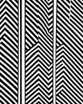 Geometric Sheen Black White Stripes Rug