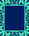 Tropical Leaf Border Design Rug