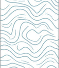 Abstract Wavy Line Pattern Rug