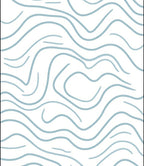 Abstract Wavy Line Pattern Rug
