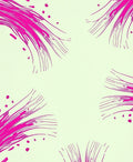 Abstract Pink Brush Stroke Pattern Rug